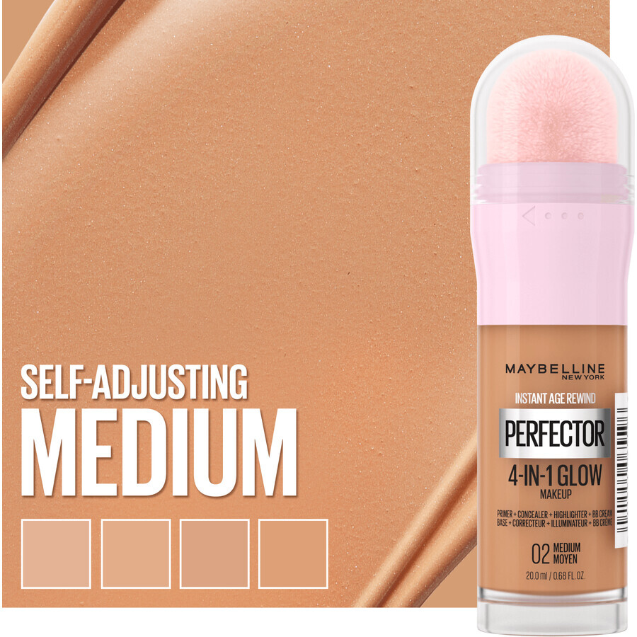 Maybelline New York Instant Perfector 4-in-1 Glow 02 Medium Highlighting Make-up 20 ml