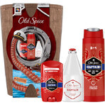 Old Spice Într-un butoi de lemn - deodorant solid + gel de duș + aftershave