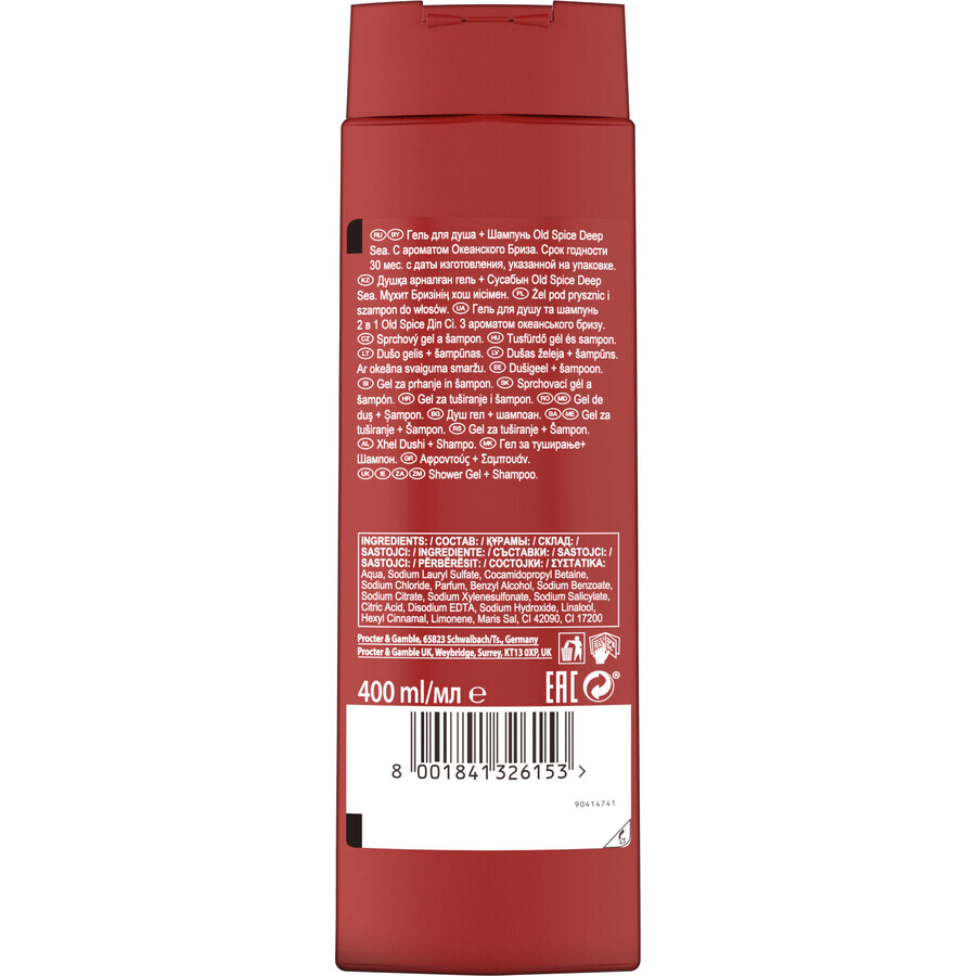 Old Spice Deep Sea 3in1 Douchegel met citrus en zeebloemen 400 ml