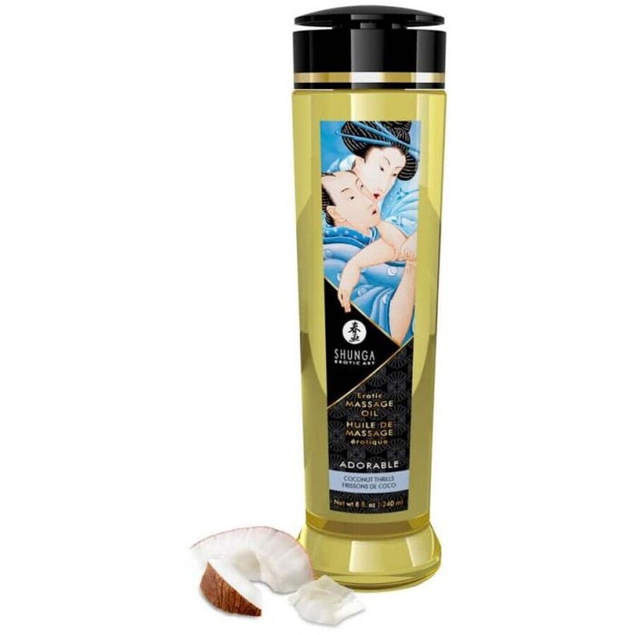 Shunga Erotisches Massageöl Adorable Kokosnuss Erotisches Massageöl 240 ml