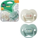 Tommee Tippee CTN AnyTime silicone pacifier, 6-18m, multiple colors 2 pcs