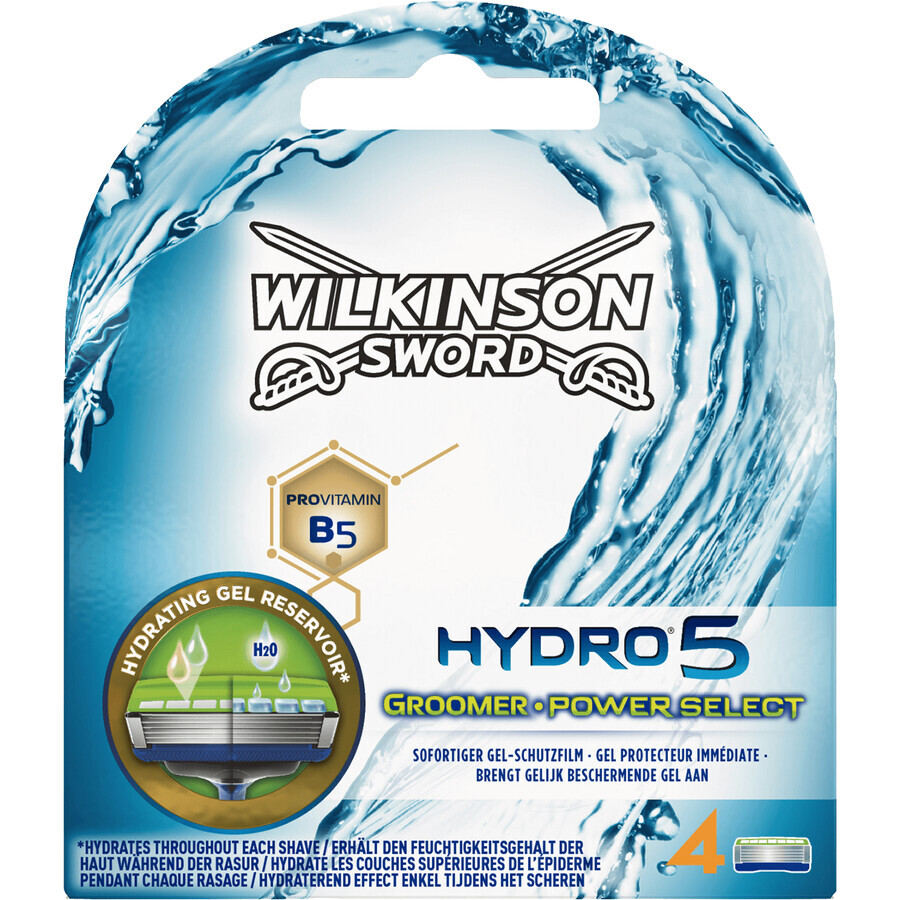 Wilkinson Sword Hydro 5 Groomer Têtes de remplacement 4 pcs