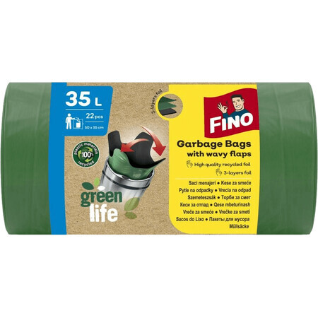 Fino Green Life Bolsa de basura 22 x 35 l