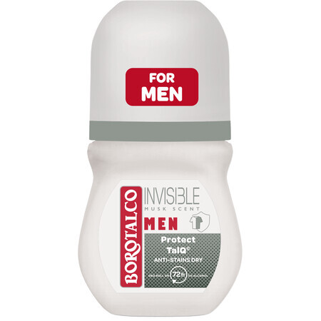 Borotalco Men Absolute InvisibleDry Musk Scent, Deodorant roll-on pentru bărbați 50 ml