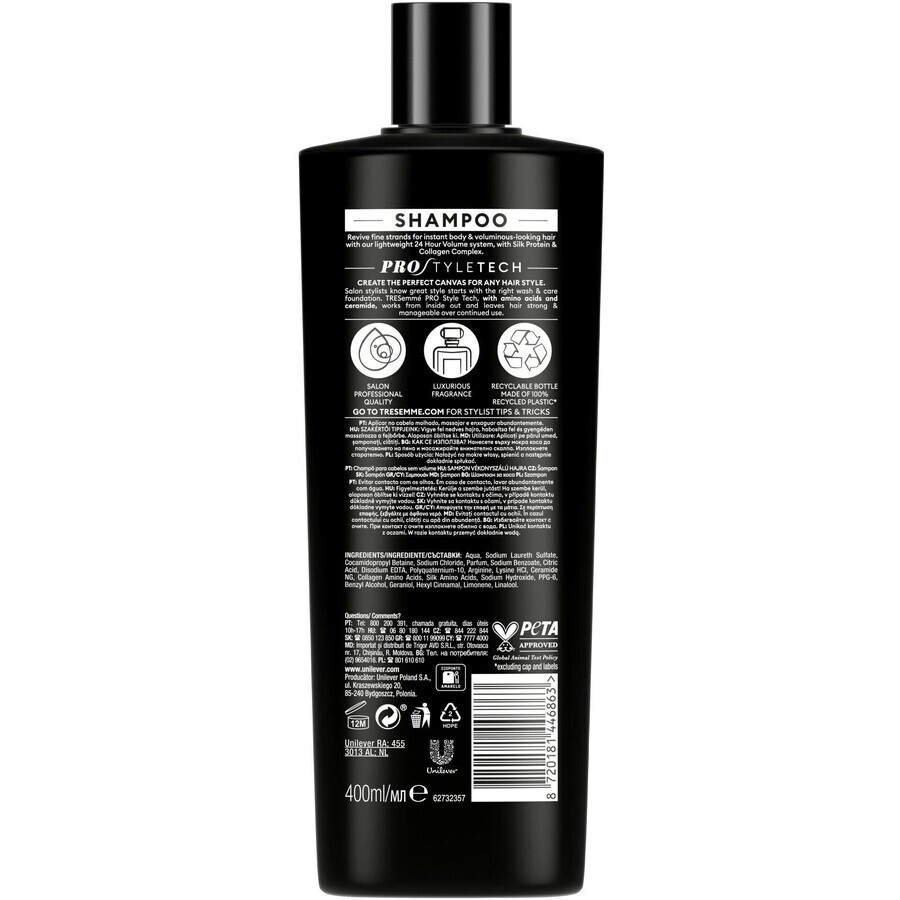 TreSemmé 24h Volumen Shampoo für mehr Volumen 400 ml