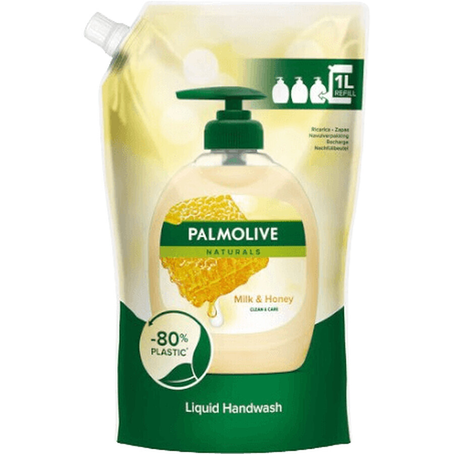 Vloeibare zeep Palmolive Milk&Honey navulling 1000 ml