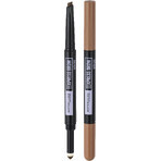 Maybelline New York NY Express Brow Satin Duo 01 Donker Blond Wenkbrauwpotlood en Poeder Duo