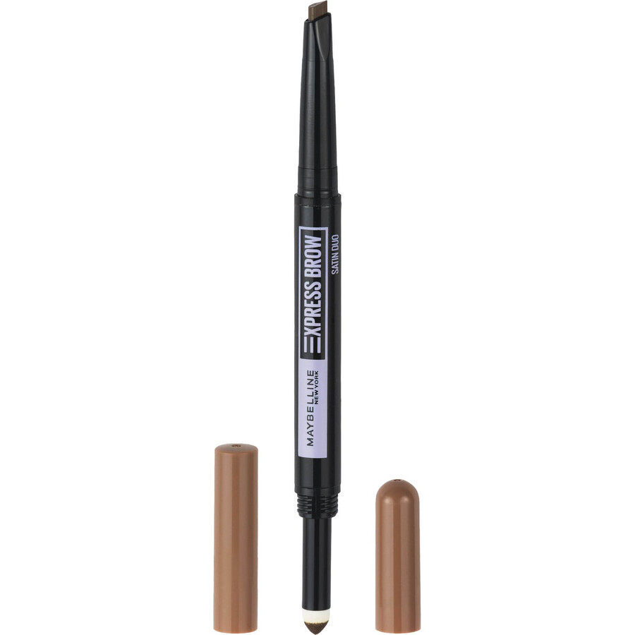 Maybelline New York NY Express Brow Satin Duo 01 Donker Blond Wenkbrauwpotlood en Poeder Duo