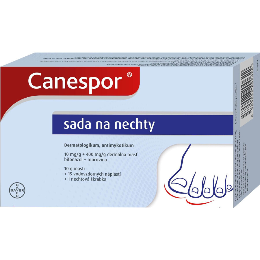 Canespor Nail Kit para el tratamiento eficaz de los hongos de las uñas 10 g