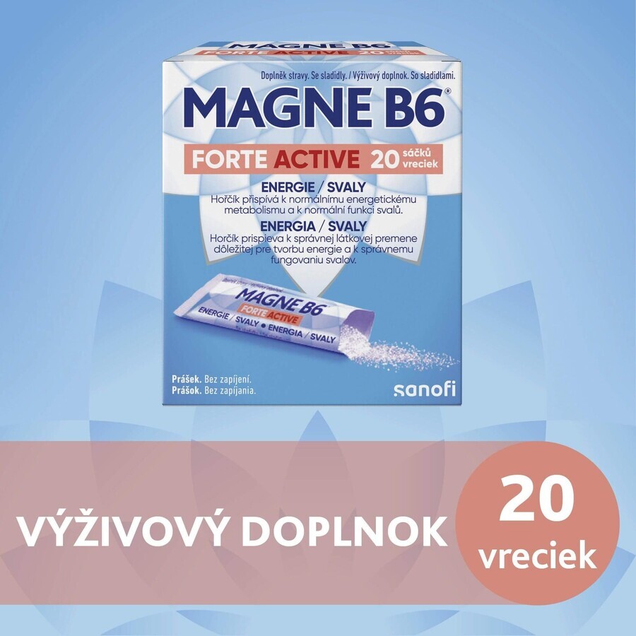 Magne B6 Forte Aktiv 20 Portionsbeutel