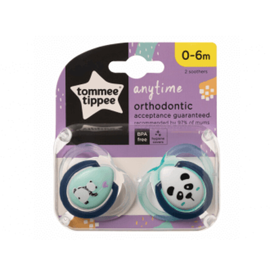 Tommee Tippee CTN Silicone Pacifier Any Time 0-6m 2 pcs