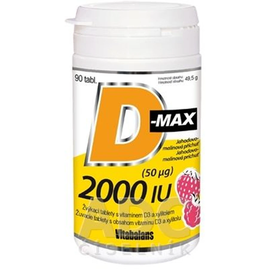Vitabalans Oy Vitabalans D-max 2000 IU kauwtabletten 90 stuks