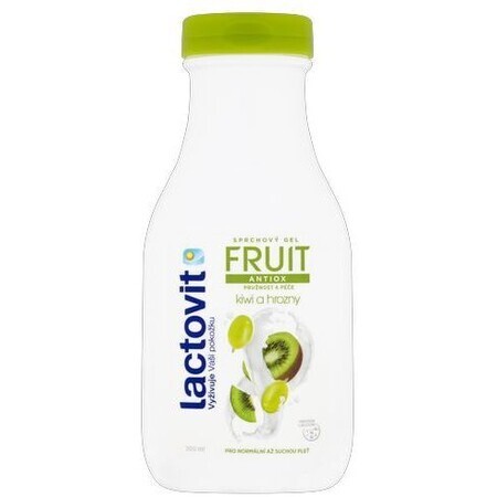 Lactovit Gel de Ducha Fruit Antiox kiwi y uva - elasticidad 500 ml