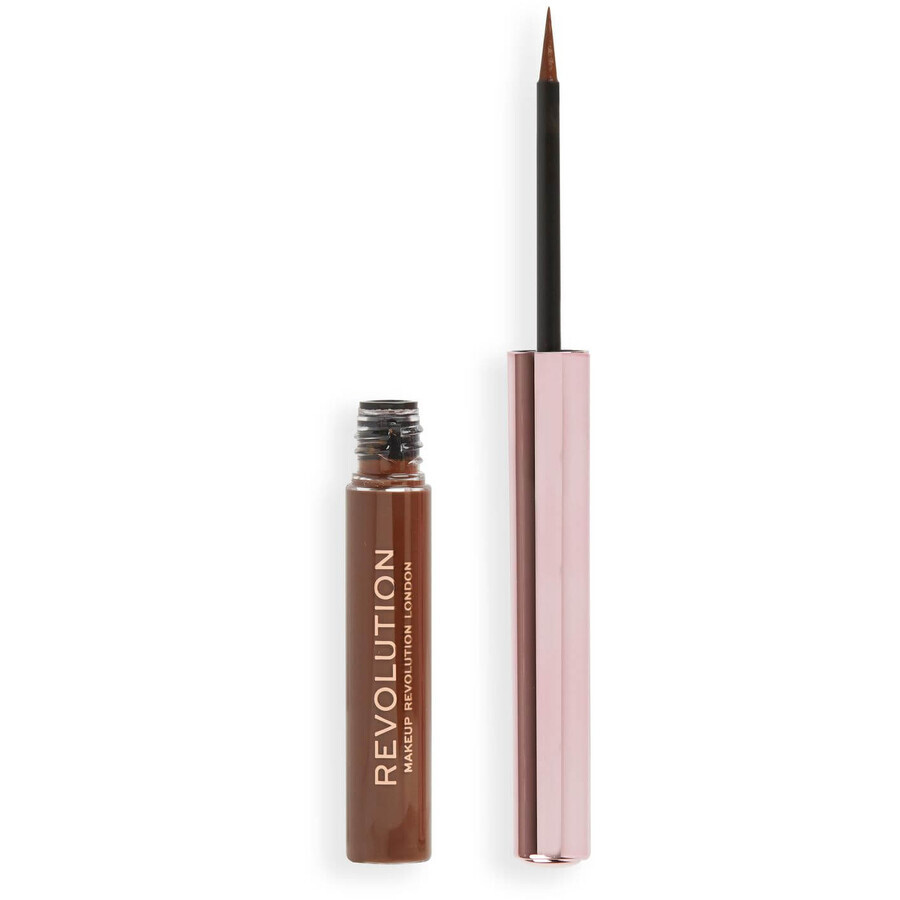 Revolution Super Flick Liquid Eyeliner Brauner Eyeliner 2,4 ml