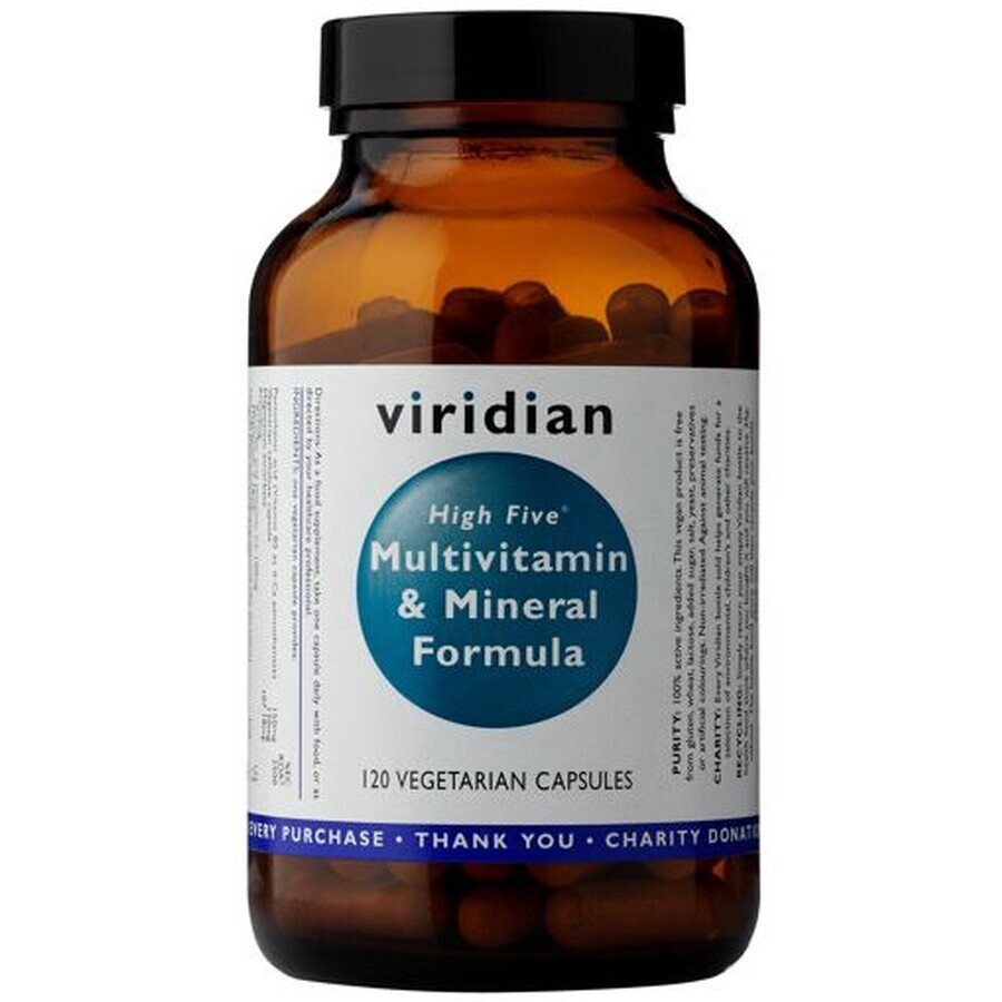 Viridian High Five Multivitamin & Mineral Formula 120 capsules