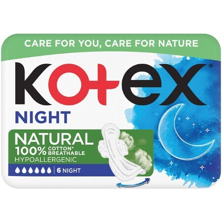 Kotex Natural Night 6 Stück