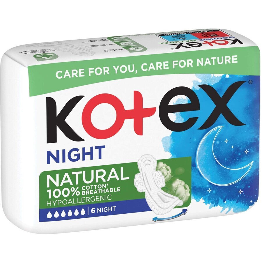 Kotex Natural Night 6 Stück