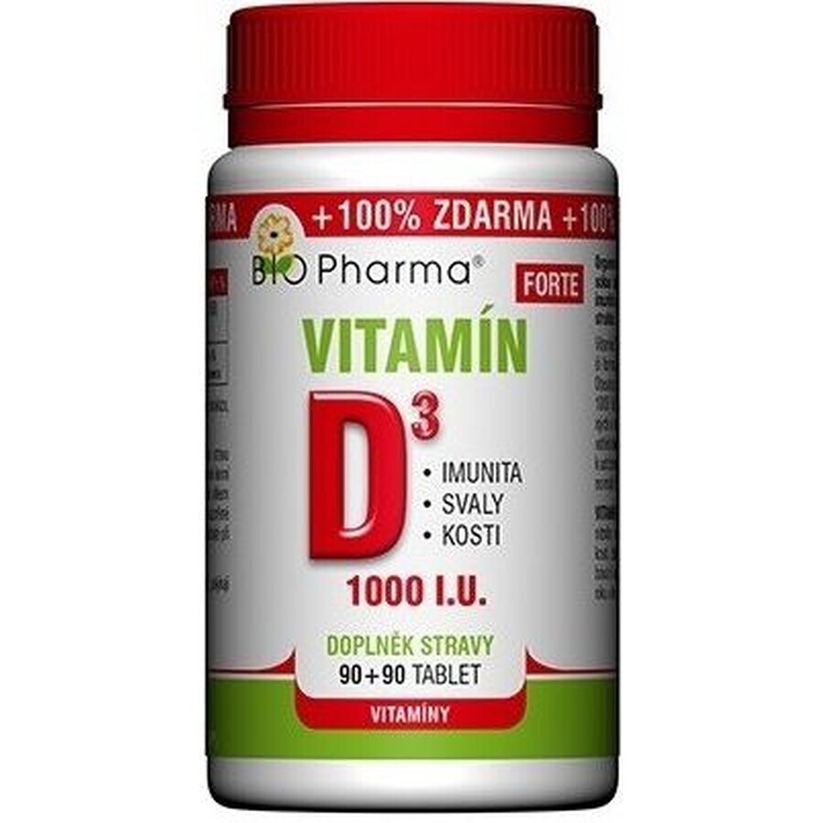 Bio Pharma Vitamin D3 FORTE 180 Tabletten