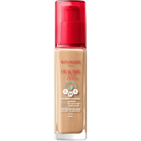 Bourjois Paris Healthy Mix Crème de Maquillage Hydratante Illuminante 24h 54N Beige 30 ml