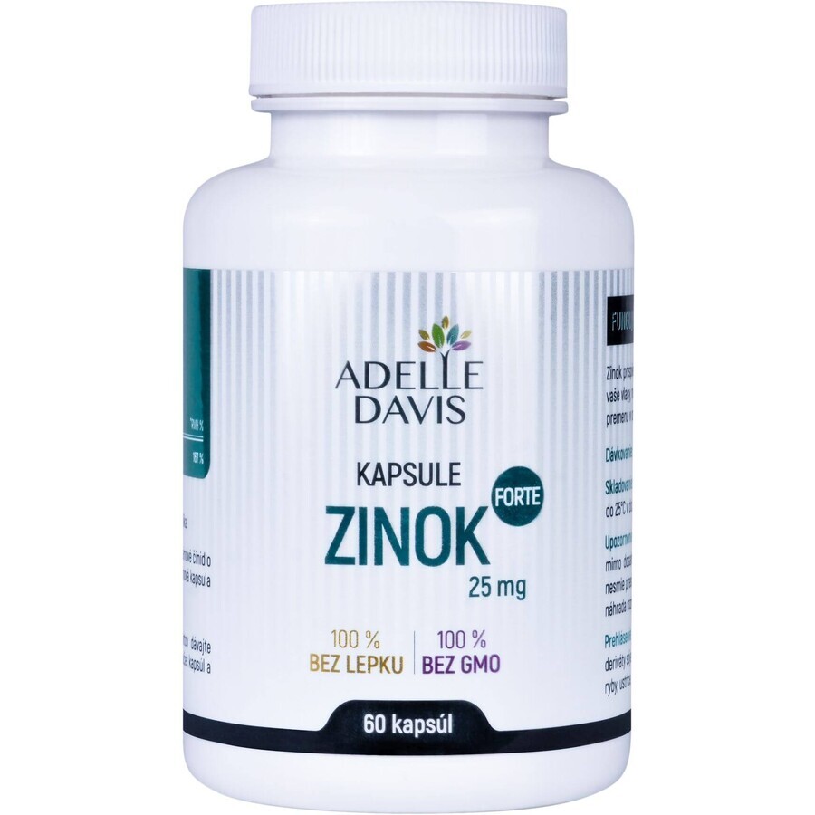 Adelle Davis Zinc FORTE 25 mg 60 gélules