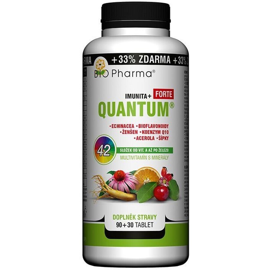 Bio Pharma Quantum Immunität+Forte 42 Zutaten 120 Tabletten