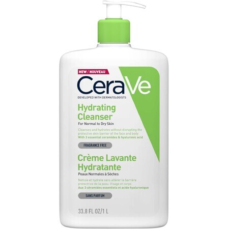 CeraVe Emulsione detergente idratante per pelli da normali a secche 1 l