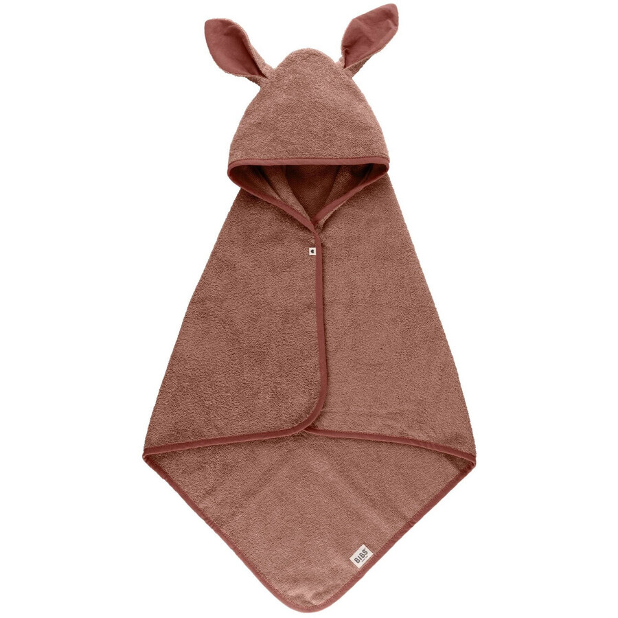 Asciugamano BIBS Kangaroo con cappuccio in cotone biologico - Woodchuck