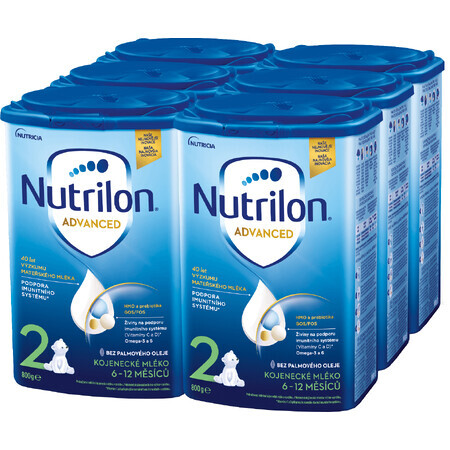 Nutrilon 2 Advanced lait de suite en poudre pour nourrissons 6 x 800 g