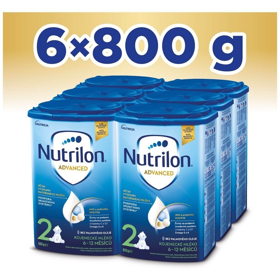 Nutrilon 2 Advanced lait de suite en poudre pour nourrissons 6 x 800 g