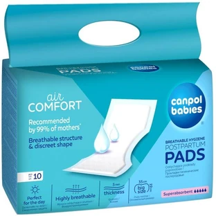 Canpol superabsorberende kraamverbanden, 10 stuks