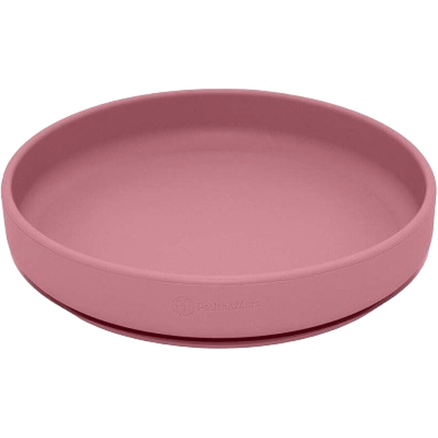 Petite&Mars Silicone saucer with suction cup TAKE&MATCH Dusty Rose 6m+ 400 ml