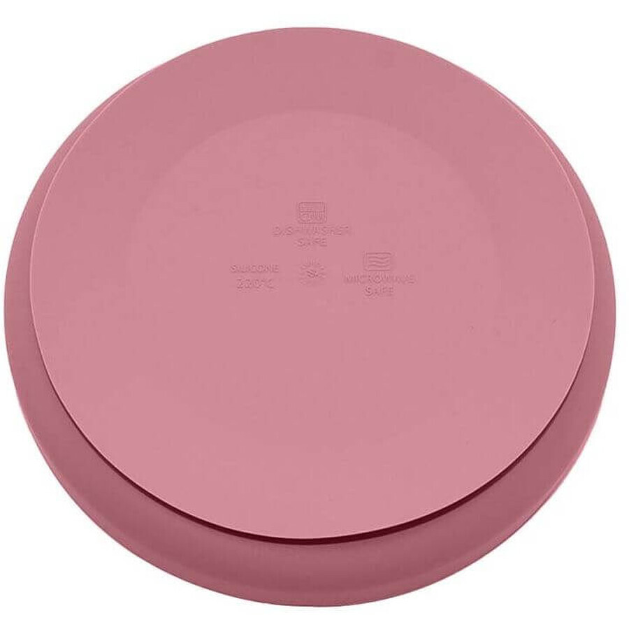 Petite&Mars Silicone saucer with suction cup TAKE&MATCH Dusty Rose 6m+ 400 ml