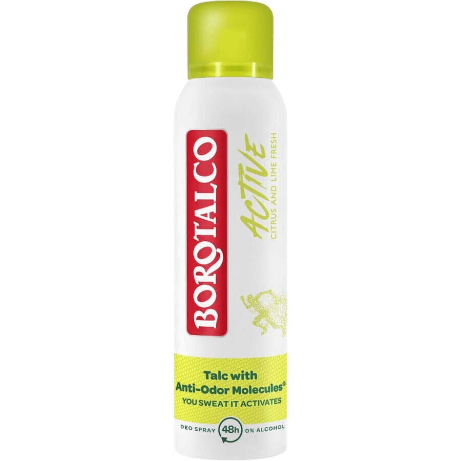 Borotalco Active Citrus en Limoen Fresh Antiperspirant Deodorant Spray Unisex 150 ml