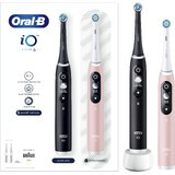 Oral-B EL.ZK Duo iO Serie 6 Duo Pack Schwarz&Rosa + Halter + Box