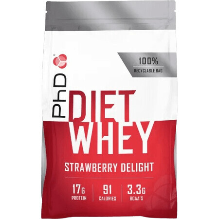 PhD Nutrition Dieet Wei Aardbei 1 kg