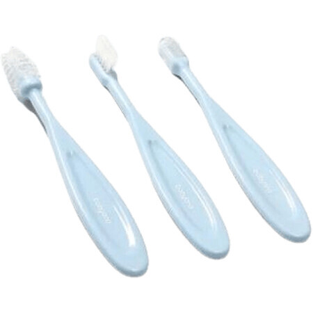 BabyOno Turquoise toothbrush 3 pcs