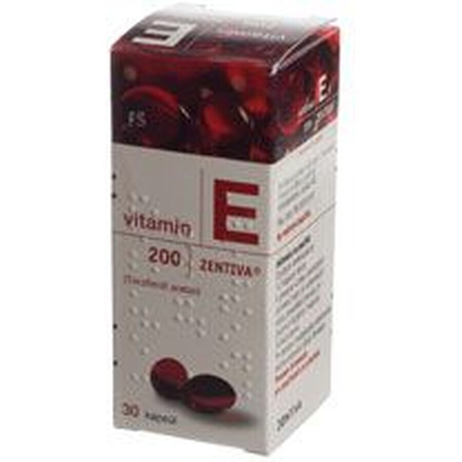 Vitamin E Zentiva 200, 30 softgels