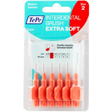 TePe Extra weiche Interdentalbürsten 0,5 mm hellrot 6 Stück