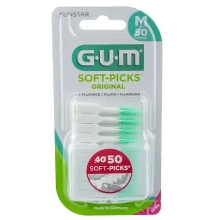 Gum Soft-Picks Interdental Toothbrush with Fluoride Medium 50 pcs