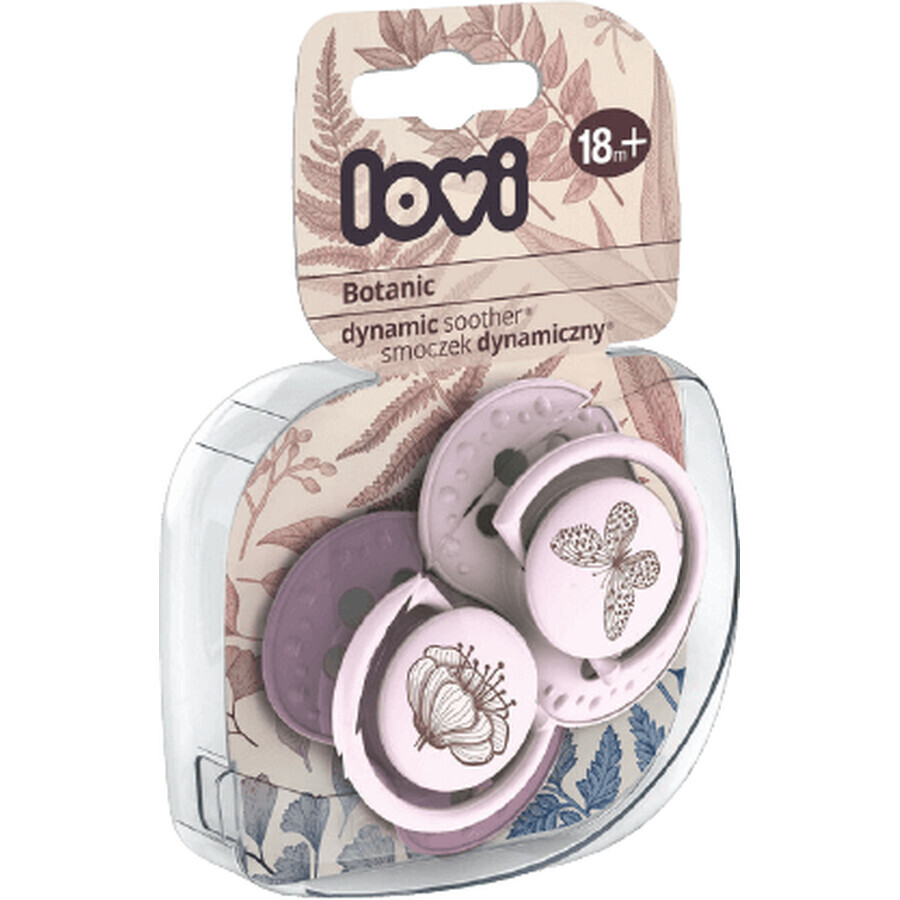 LOVI Botanic Dynamic Soothing Soother 18 m+, 2 pcs