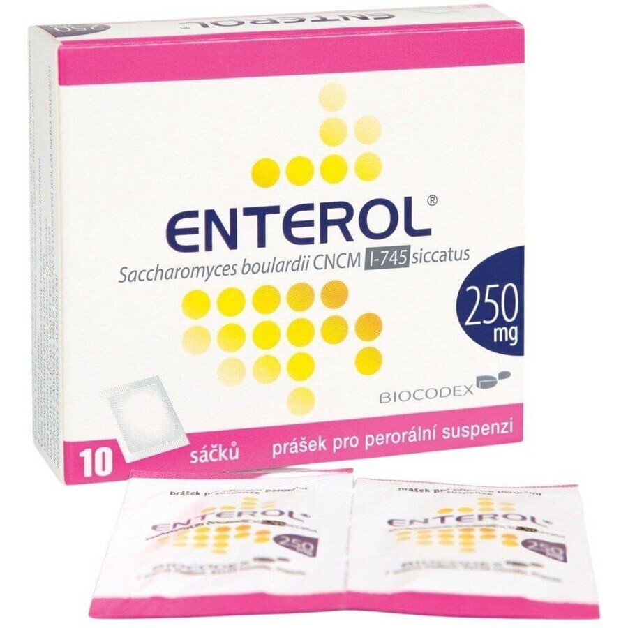 Enterol 250 mg Pulver zur Herstellung einer Suspension zum Einnehmen, Beutel zu 10 Stück