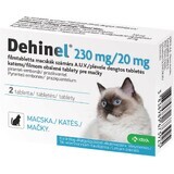 Dehinel 230 mg/20 mg für Katzen Tabletten 2 Tabletten