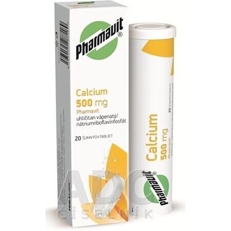 Pharmavit Calcium 500 mg 20 comprimate efervescente