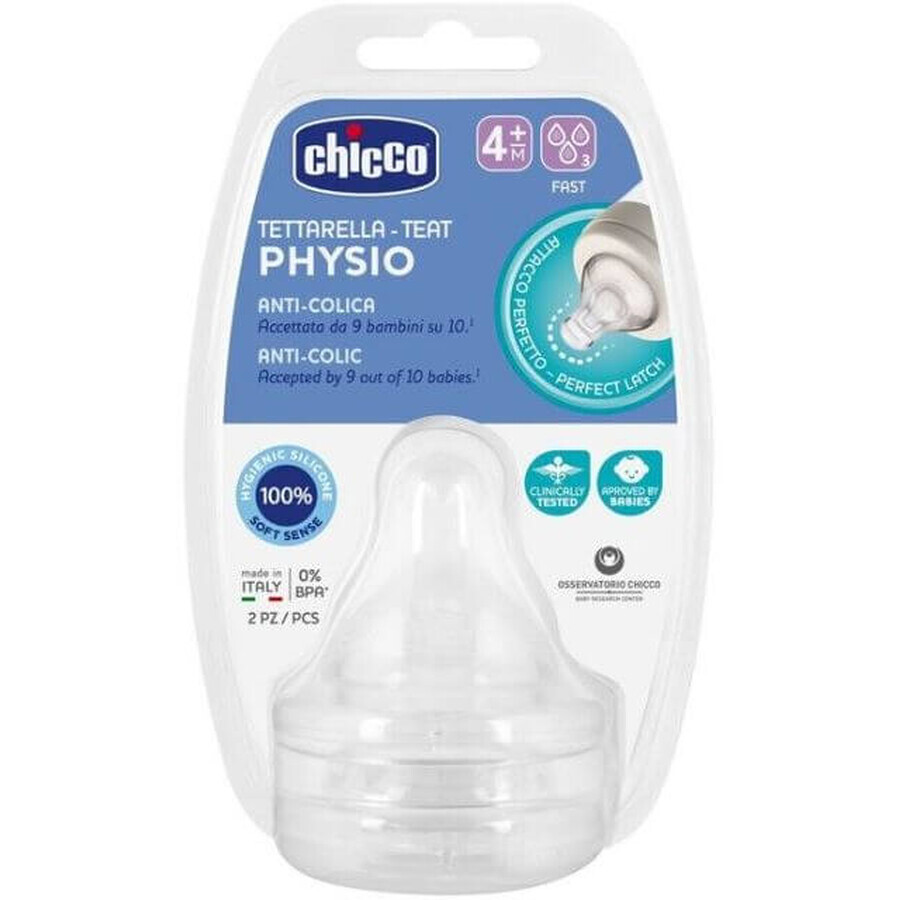 Chicco Chupete Biberón Perfect 5/Bienestar fisiológico flujo rápido 4m+ 2 pcs