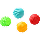 BabyOno Set of sensory balls 4 pcs