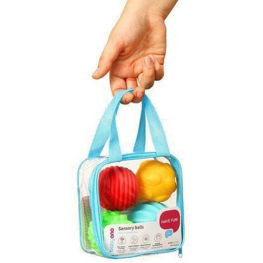 BabyOno Set di palline sensoriali 4 pz.