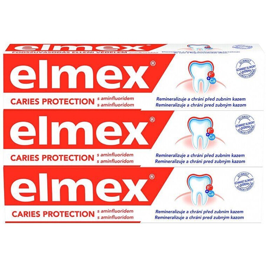 Elmex Toothpaste Caries Protection 3 x 75 ml