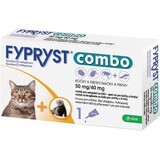 Fypryst Combo 50 mg/60 mg Solución para aplicación cutánea para gatos y hurones 0,5 ml