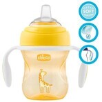 Chicco Transition Lerntasse mit Griffen, gelb, 4m+ 200 ml