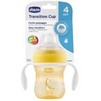 Chicco Transition Lerntasse mit Griffen, gelb, 4m+ 200 ml